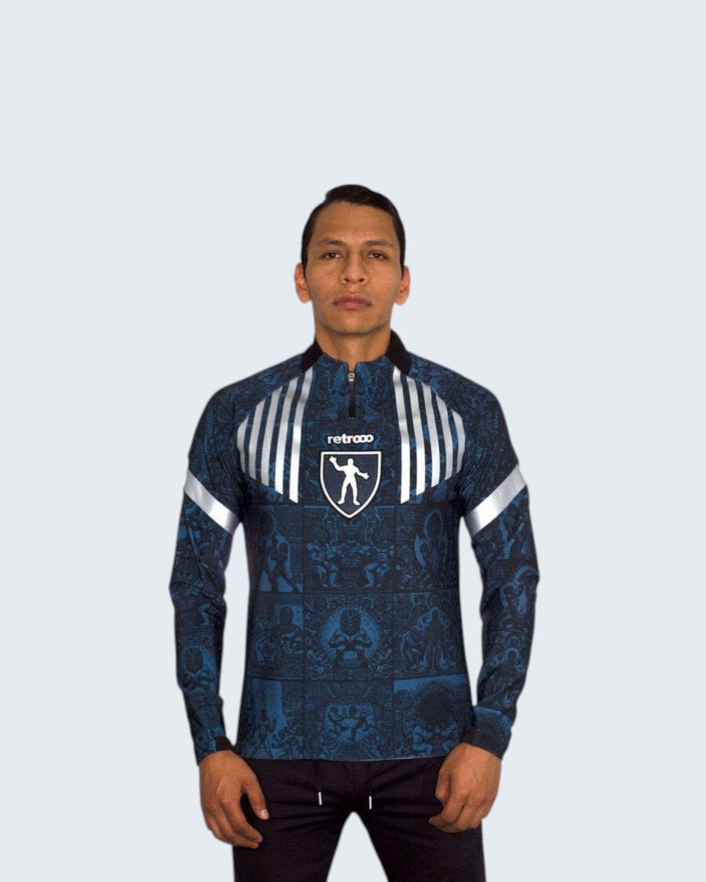 Retrooo.com Sudadera Sudadera Códices Luchadores - Edición Gladiador Azteca | Era Dorada del Ring