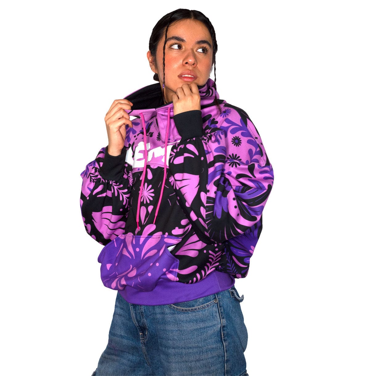 Retrooo.com Sudadera Sudadera Jacarandas CDMX - Colaboración Patito Costurero | Primavera Capitalina Vestible