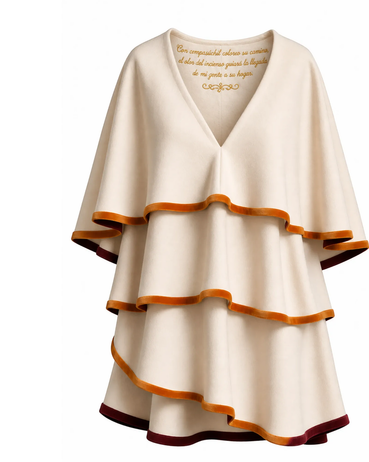 Retrooo Sueter Poncho Camino de Flores · Edición Prototipo