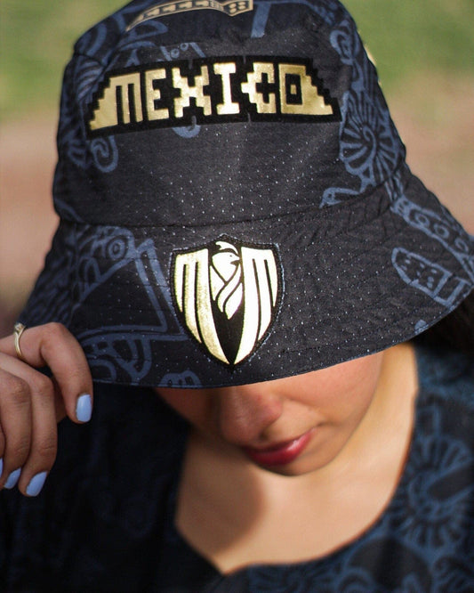 Retroooclothes Gorro Bucket Hat Mictlán - Edición Guerrero Urbano | Amuleto Ancestral