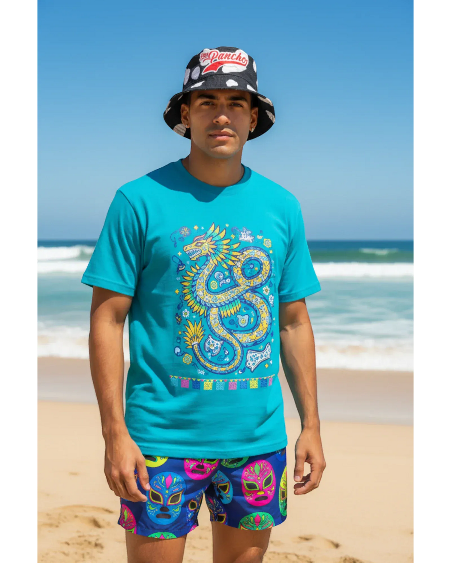 Retroooclothes Gorro Bucket Hat San Pancho - Para Sol Urbano - Amuleto Vaquita