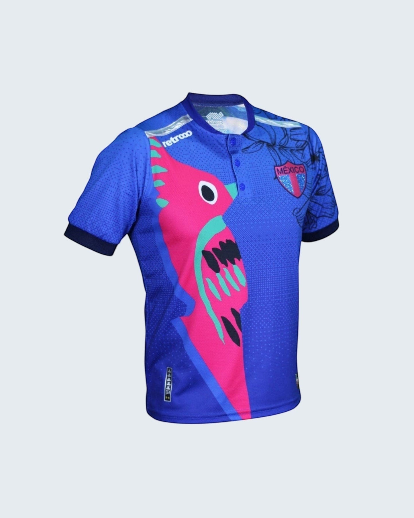 Retroooclothes Jersey Azul CH - S Jersey Retrooo México Colibrí Art