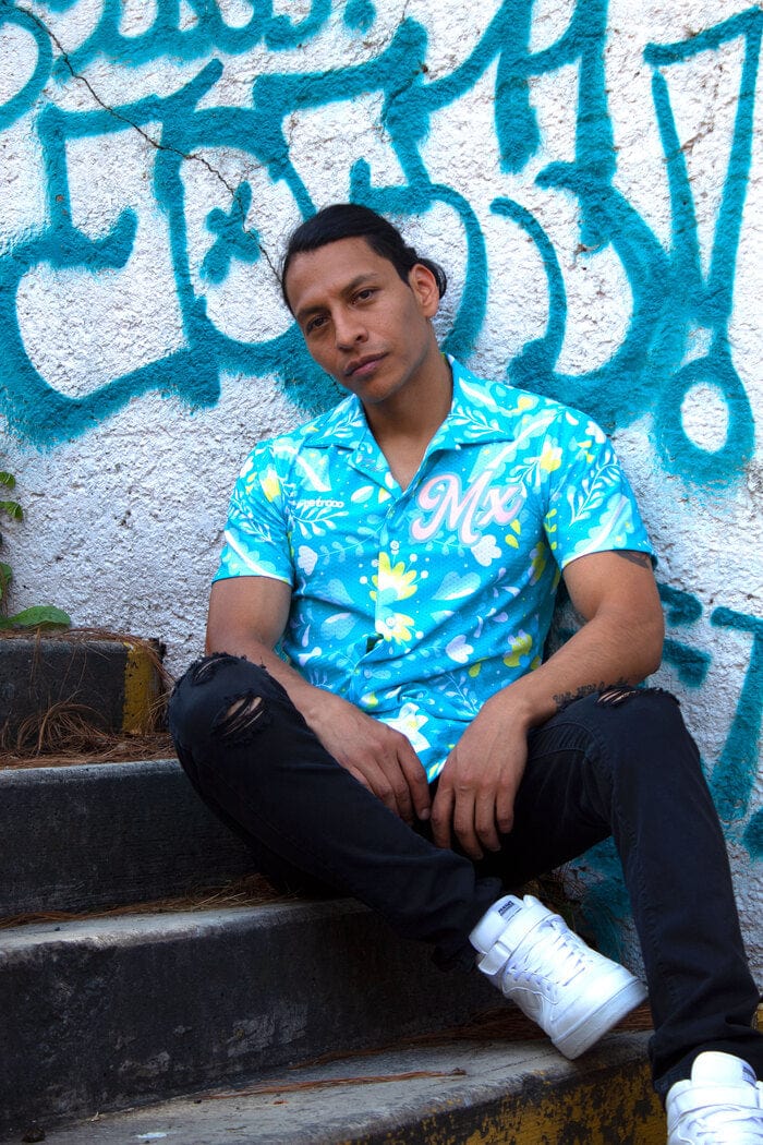 Retroooclothes Jersey Camisa Hawaiana Ajolote - Edición Ajolotízate | Mitología Azteca Viva