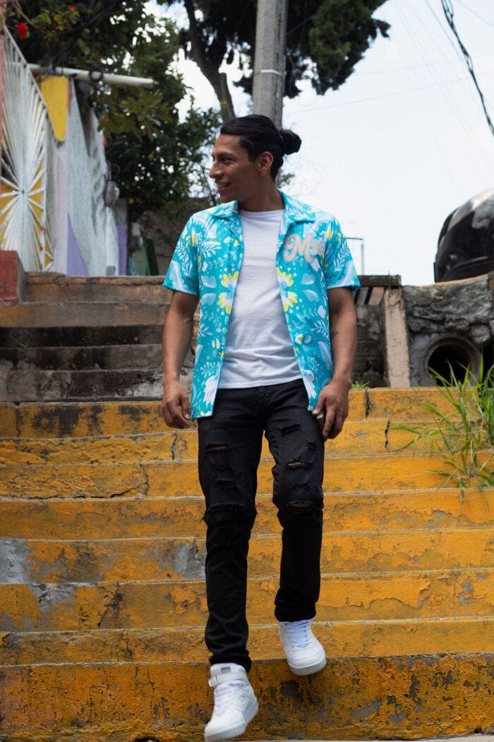 Retroooclothes Jersey Camisa Hawaiana Ajolote - Edición Ajolotízate | Mitología Azteca Viva