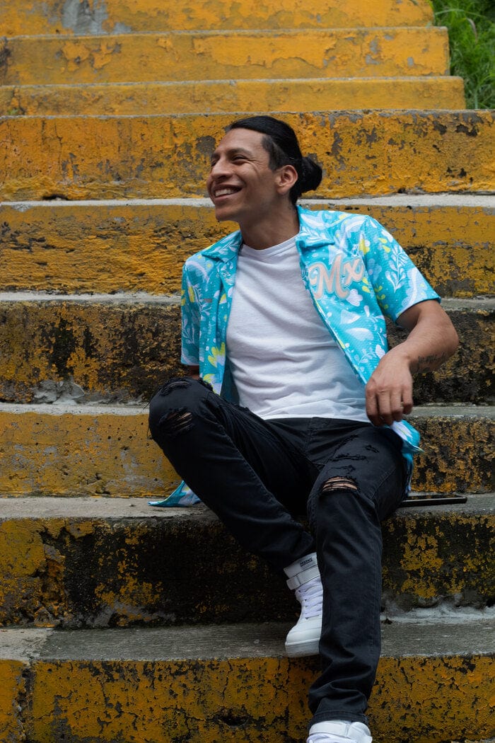 Retroooclothes Jersey Camisa Hawaiana Ajolote - Edición Ajolotízate | Mitología Azteca Viva