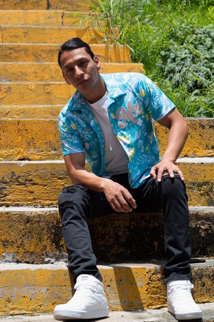 Retroooclothes Jersey Camisa Hawaiana Ajolote - Edición Ajolotízate | Mitología Azteca Viva