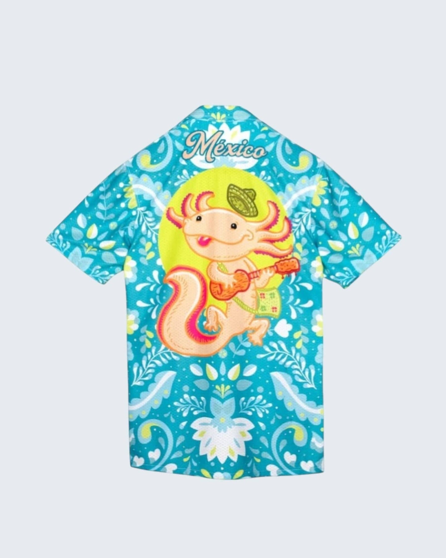 Retroooclothes Jersey Camisa Hawaiana Ajolote - Edición Ajolotízate | Mitología Azteca Viva