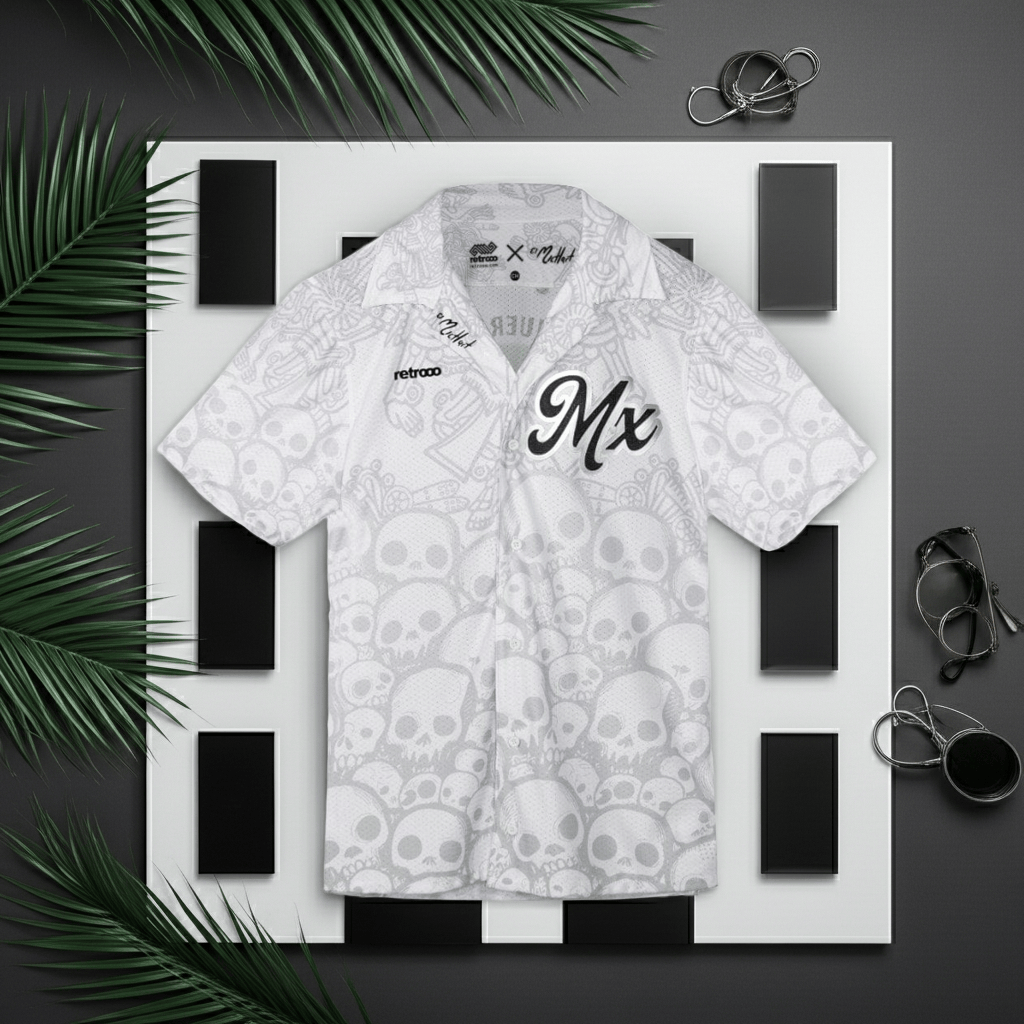 Retroooclothes Jersey Camisa Hawaiana - Edición No Te Aguites | Filosofía Mexicana Pura