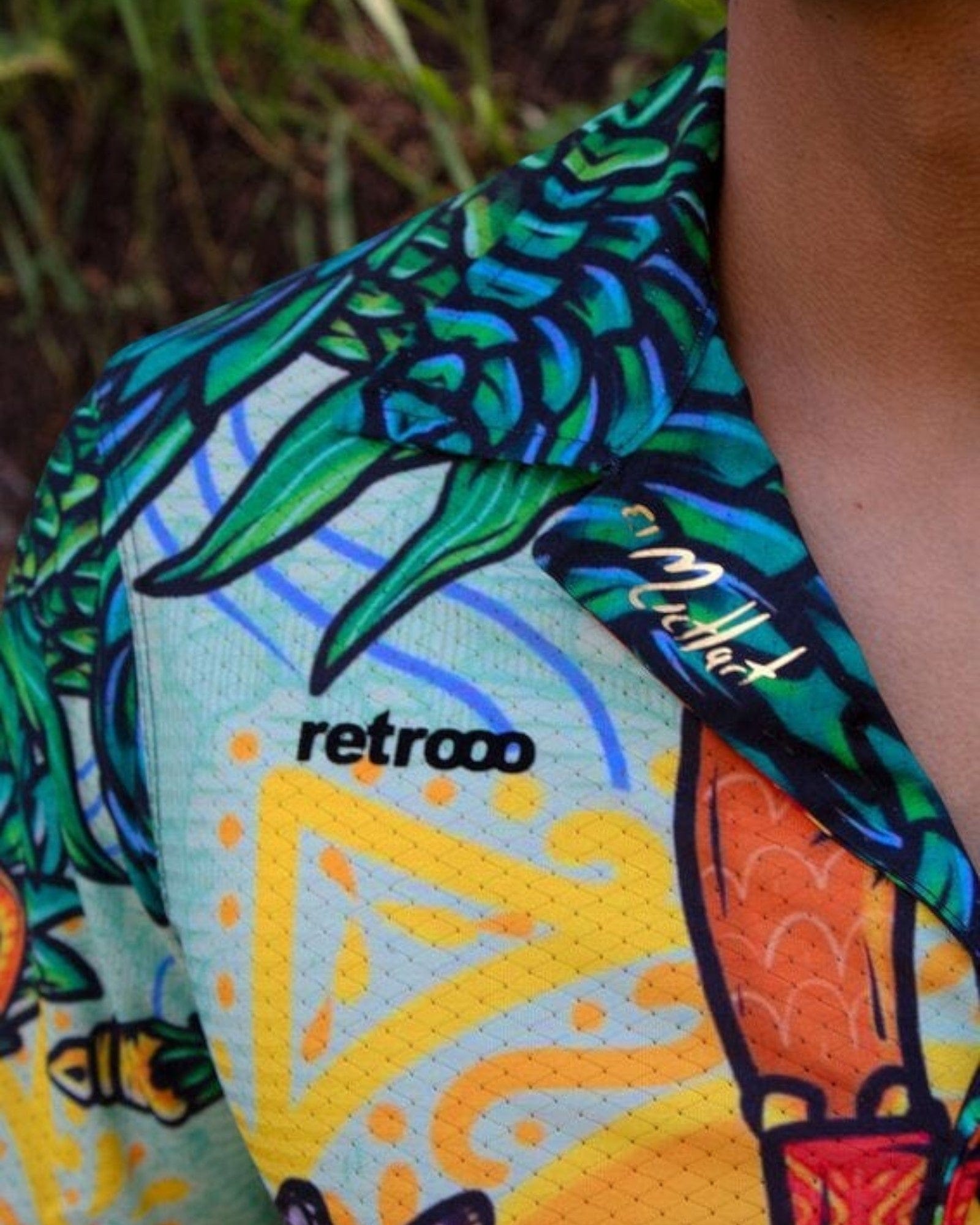 Retroooclothes Jersey Camisa Hawaiana Pulque Sagrado - Edición Néctar de los Dioses | Mito Ancestral Vivo