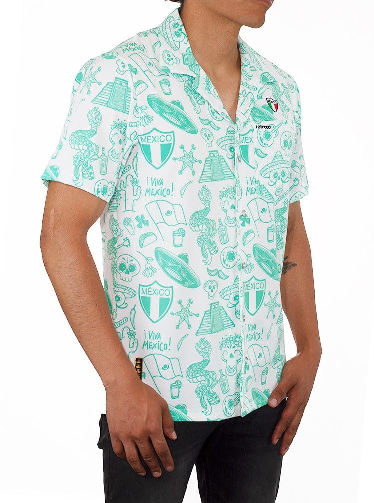 Retroooclothes Jersey Camisa Hawaiana Retrooo México Lindo