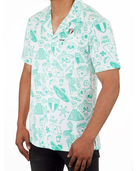 Retroooclothes Jersey Camisa Hawaiana Retrooo México Lindo