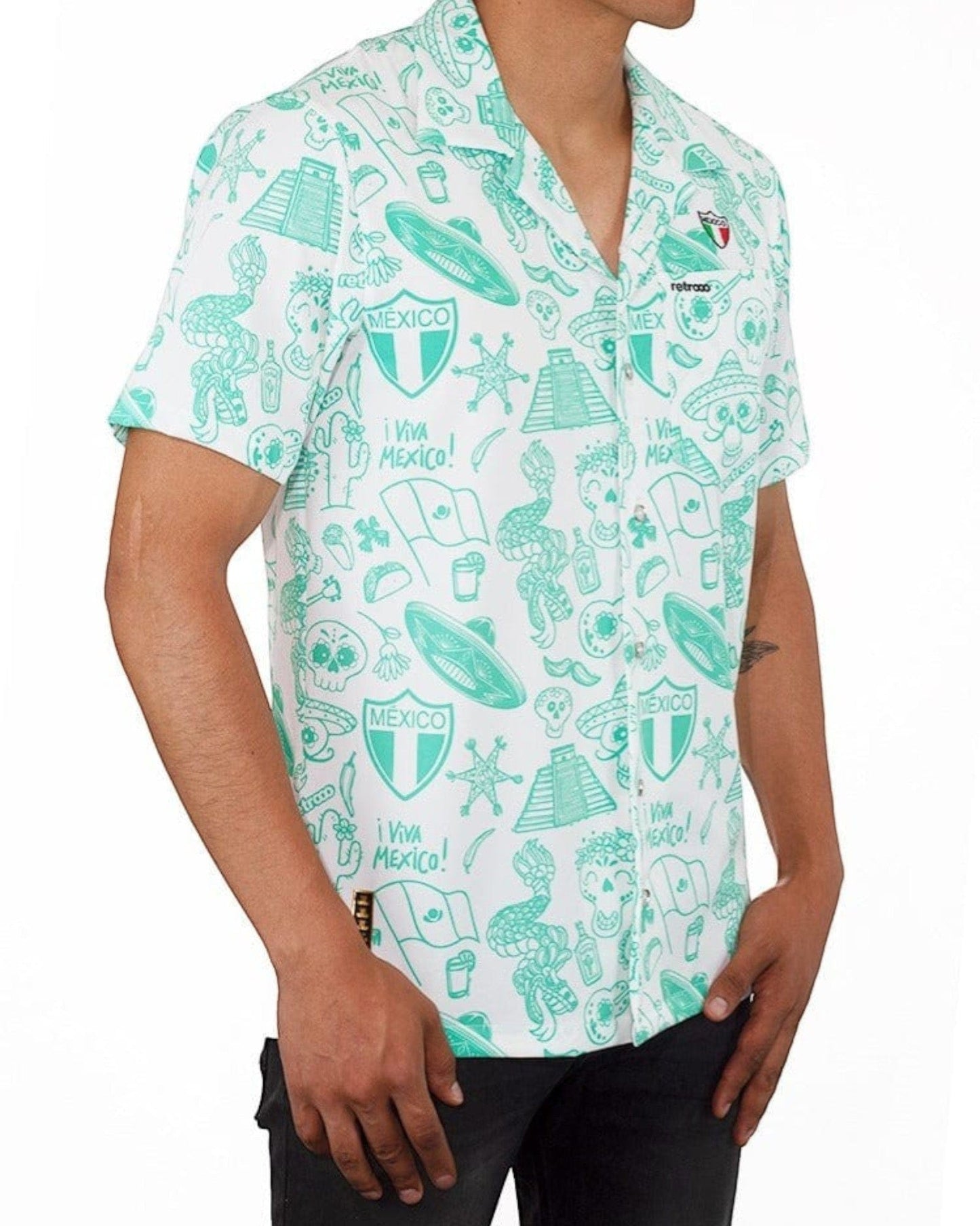 Retroooclothes Jersey Camisa Hawaiana Retrooo México Lindo