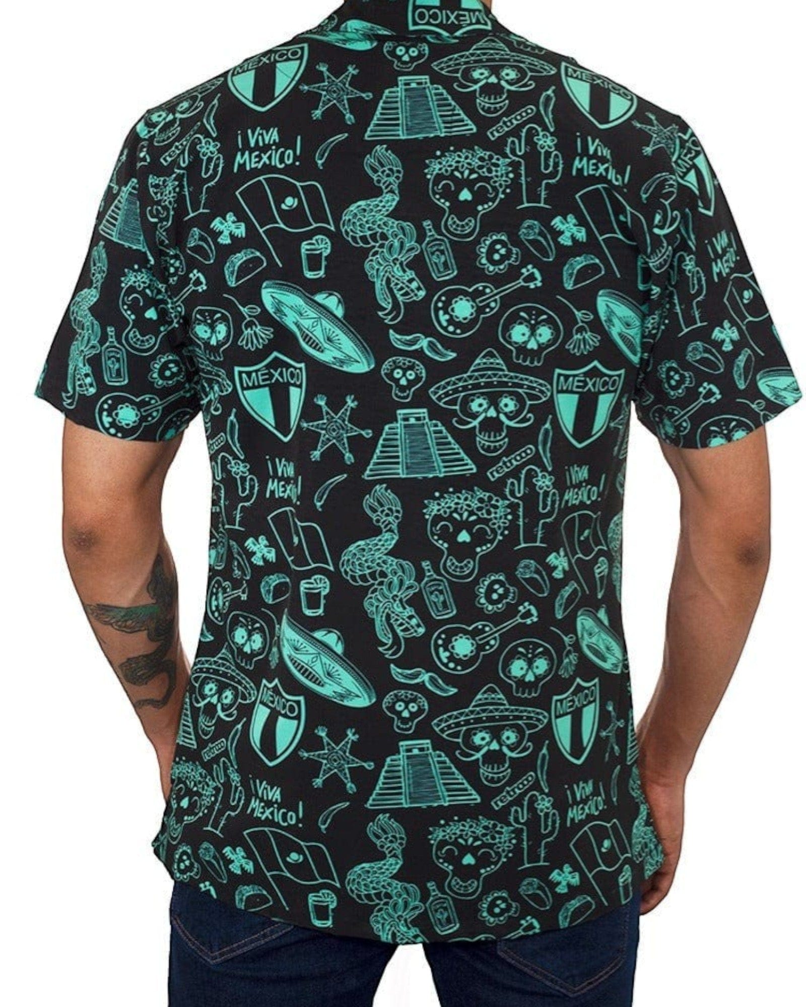 Retroooclothes Jersey Camisa Hawaiana Retrooo México Lindo