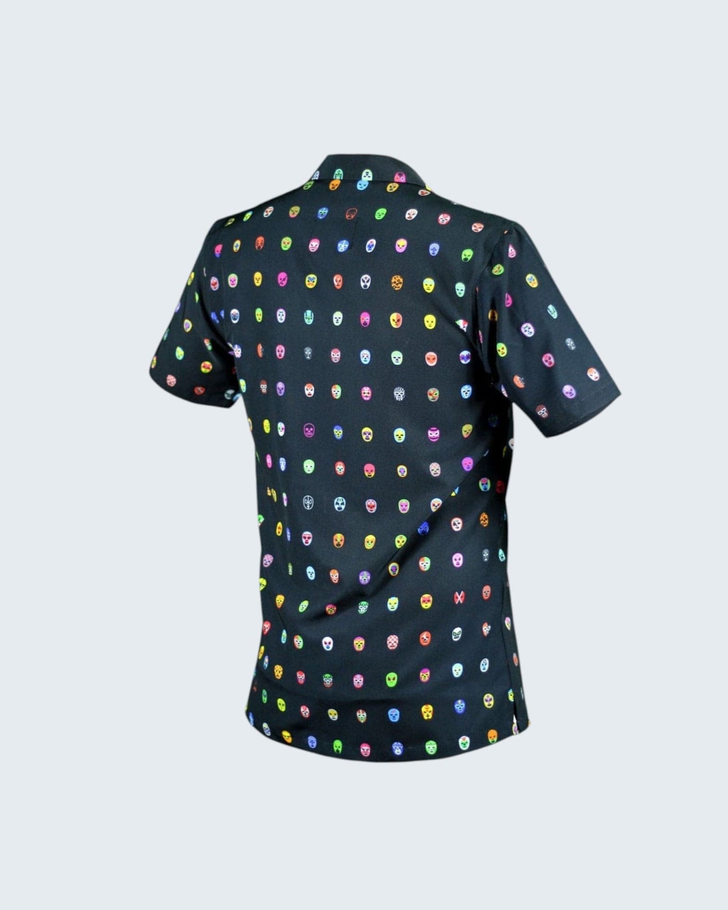 Retroooclothes Jersey Camisa Hawaiana Retrooo México Mascaritas Negro