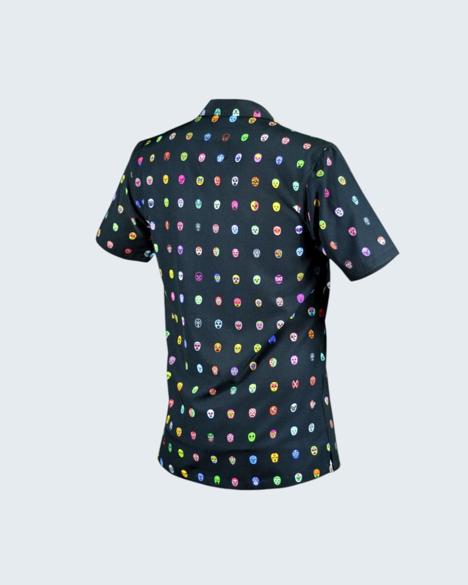 Retroooclothes Jersey Camisa Hawaiana Retrooo México Mascaritas Negro