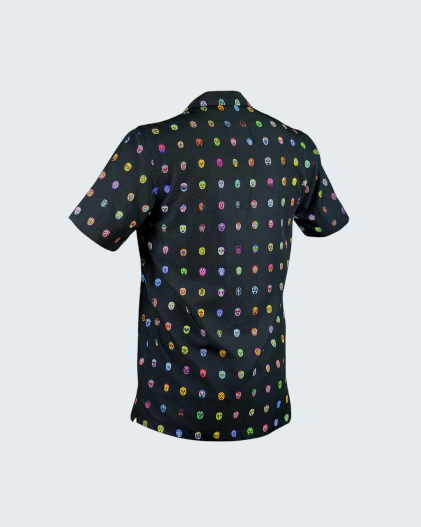 Retroooclothes Jersey Camisa Hawaiana Retrooo México Mascaritas Negro
