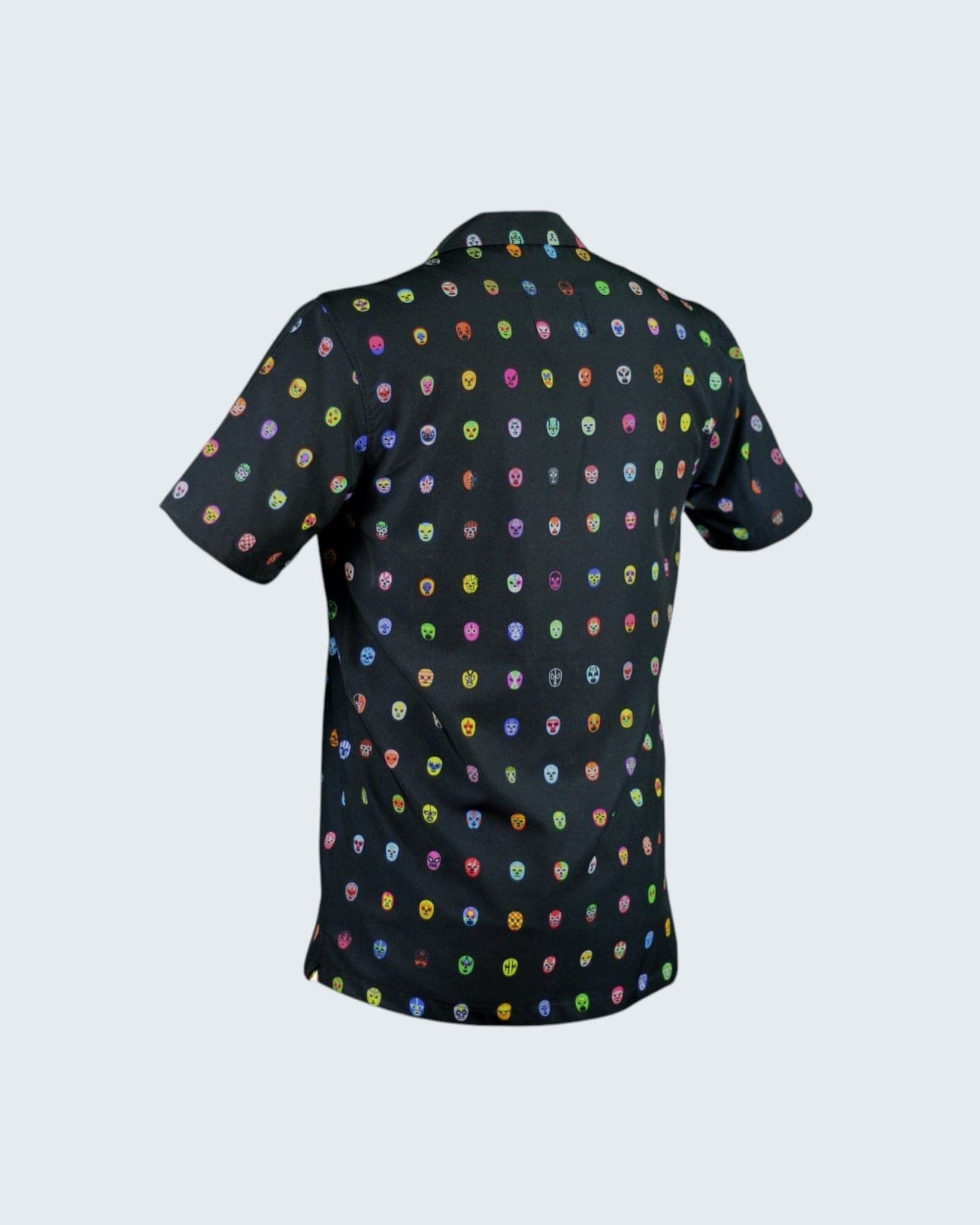 Retroooclothes Jersey Camisa Hawaiana Retrooo México Mascaritas Negro