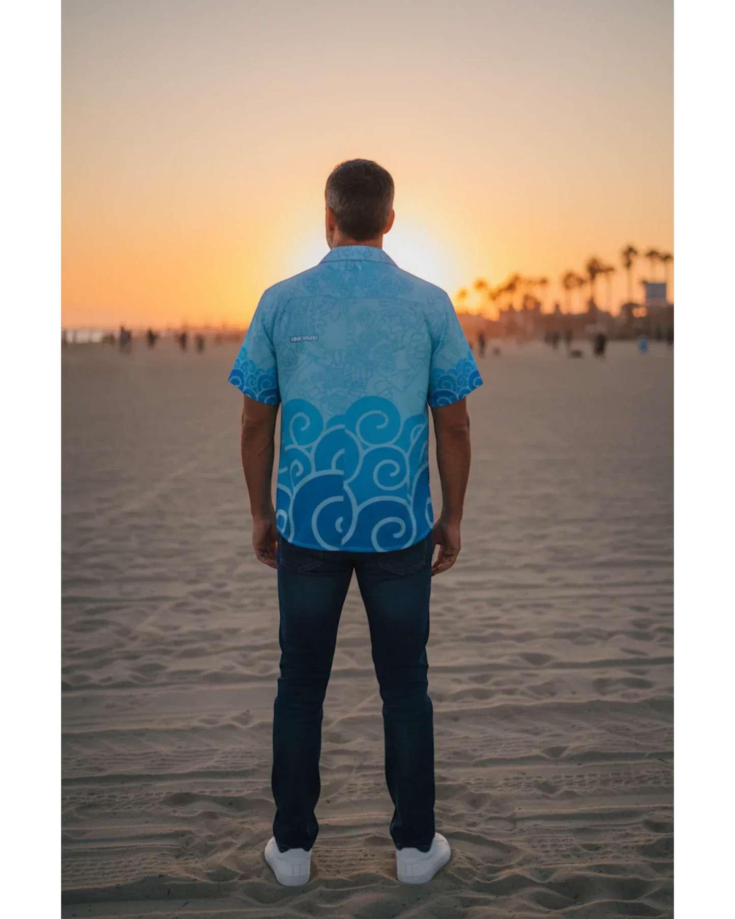 Retroooclothes Jersey Camisa Hawaiana Tláloc - Edición Vacaciones Divinas | Señor de las Lluvias en Modo Relax