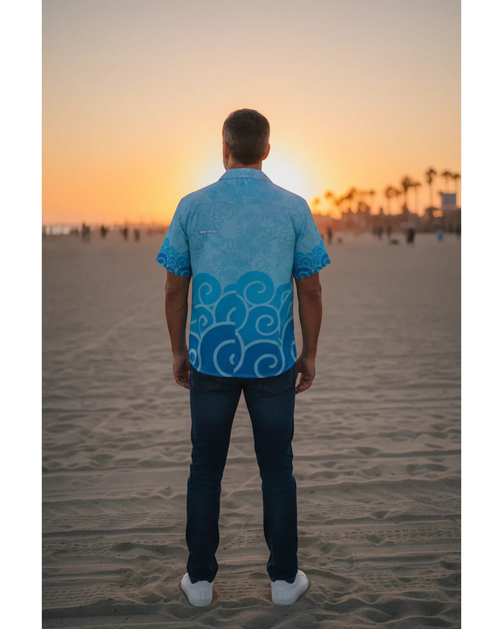 Retroooclothes Jersey Camisa Hawaiana Tláloc - Edición Vacaciones Divinas | Señor de las Lluvias en Modo Relax