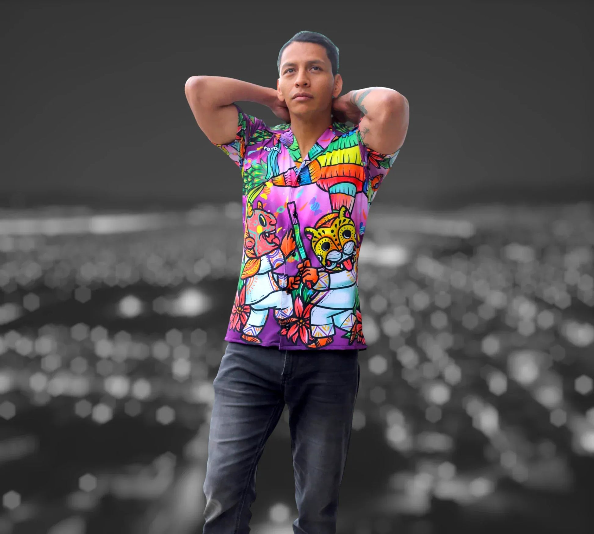 Retroooclothes Jersey Camisa Retrooo México - Hawaiana Quetzal Posada