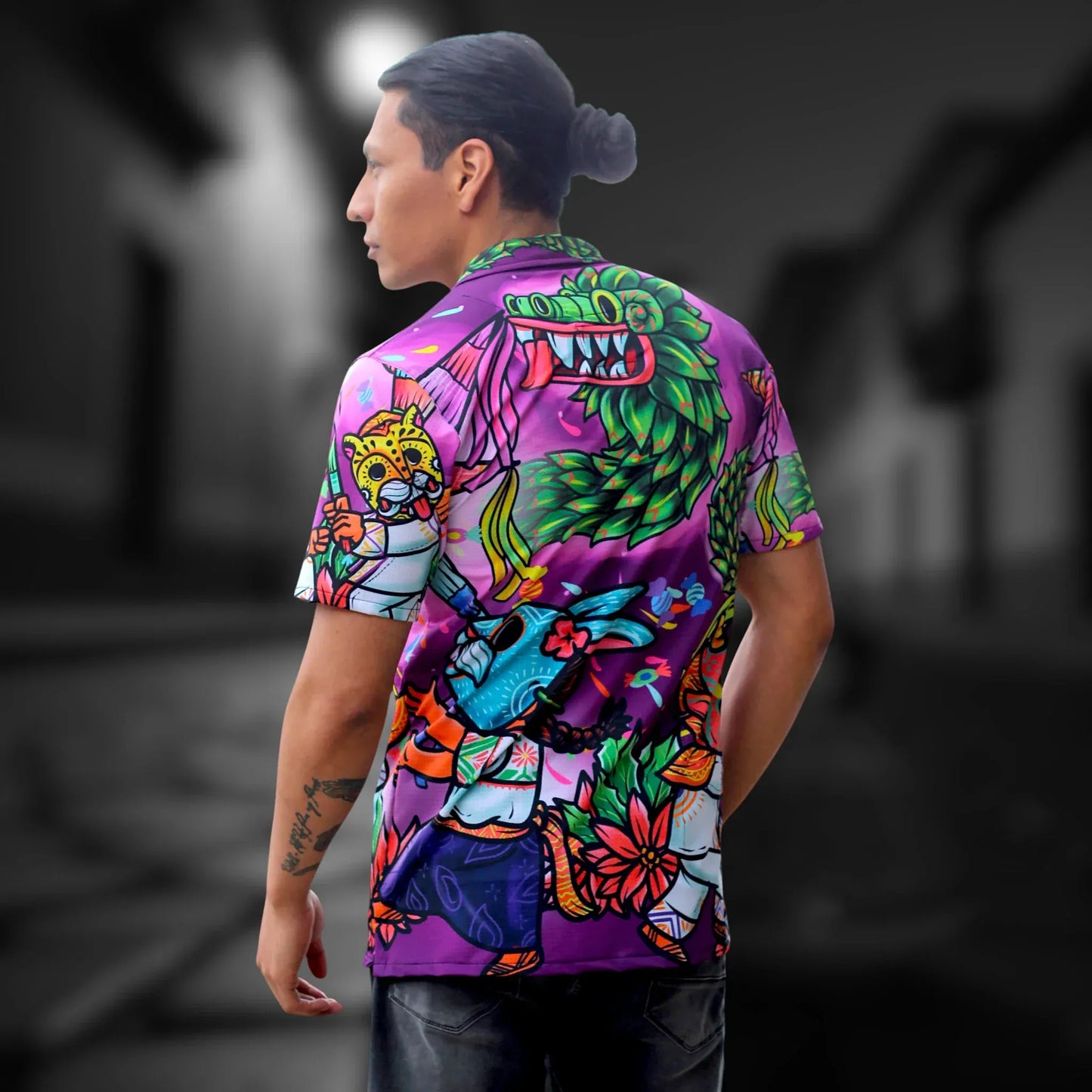 Retroooclothes Jersey Camisa Retrooo México - Hawaiana Quetzal Posada
