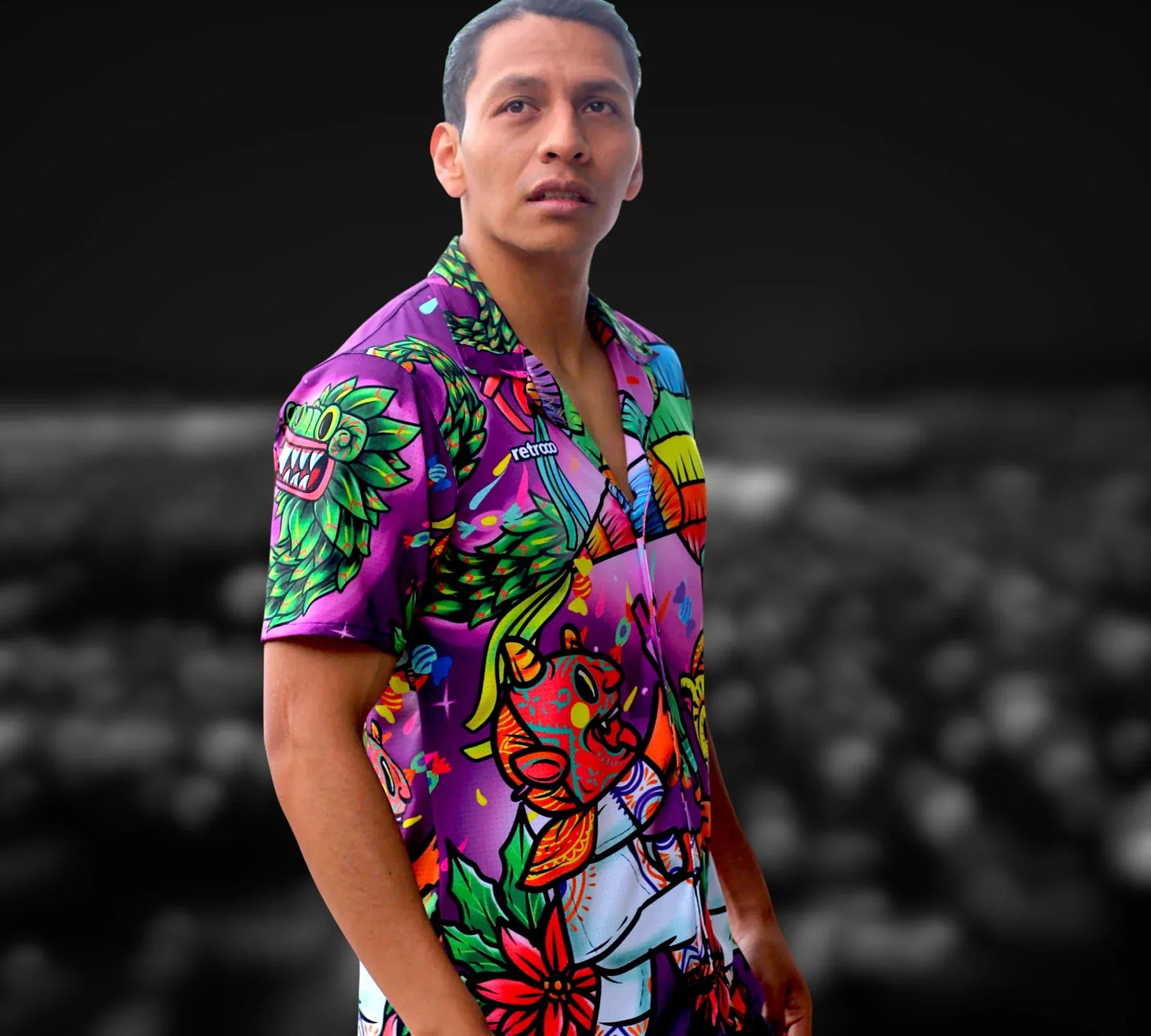 Retroooclothes Jersey Camisa Retrooo México - Hawaiana Quetzal Posada