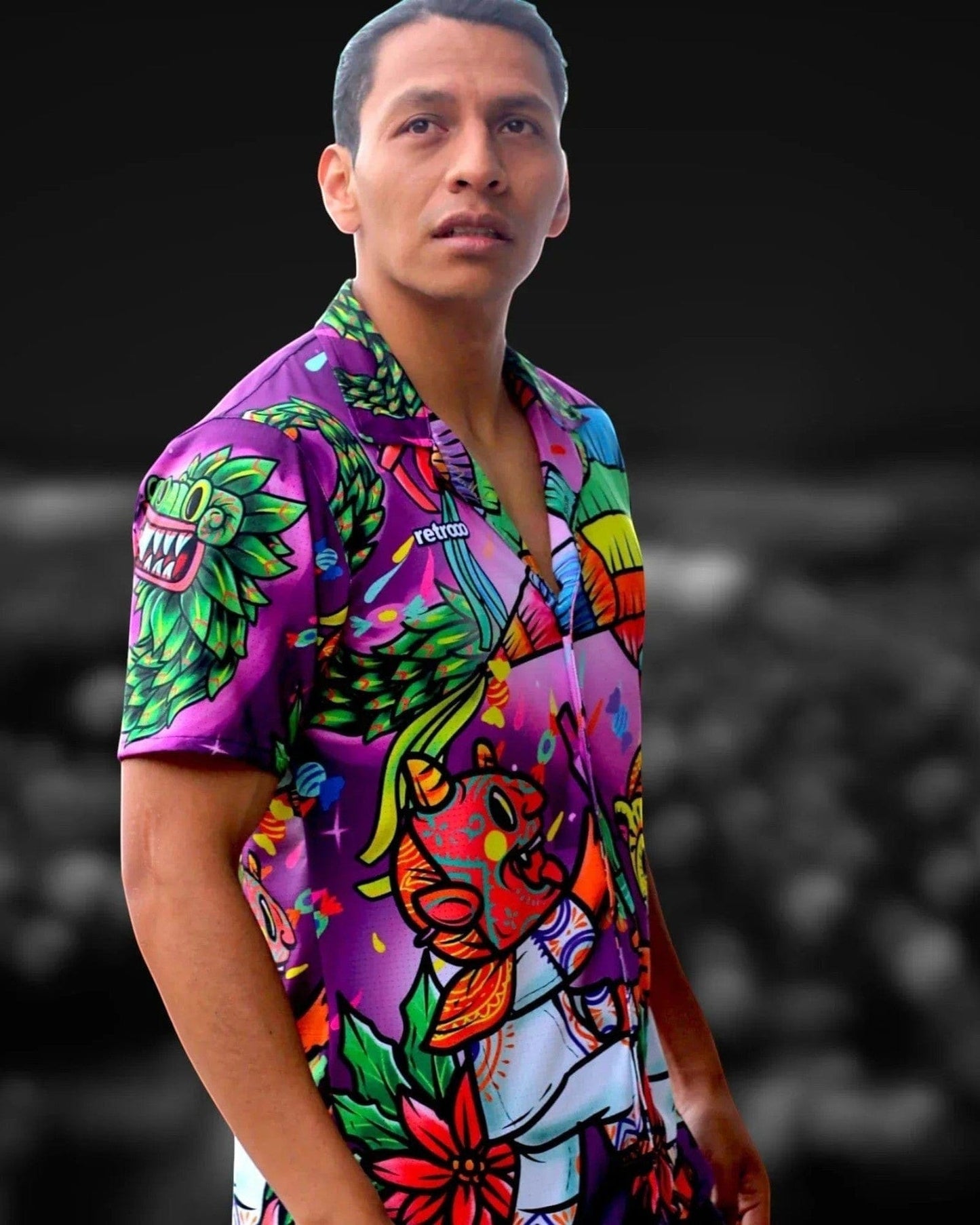 Retroooclothes Jersey Camisa Retrooo México - Hawaiana - Quetzal Posada