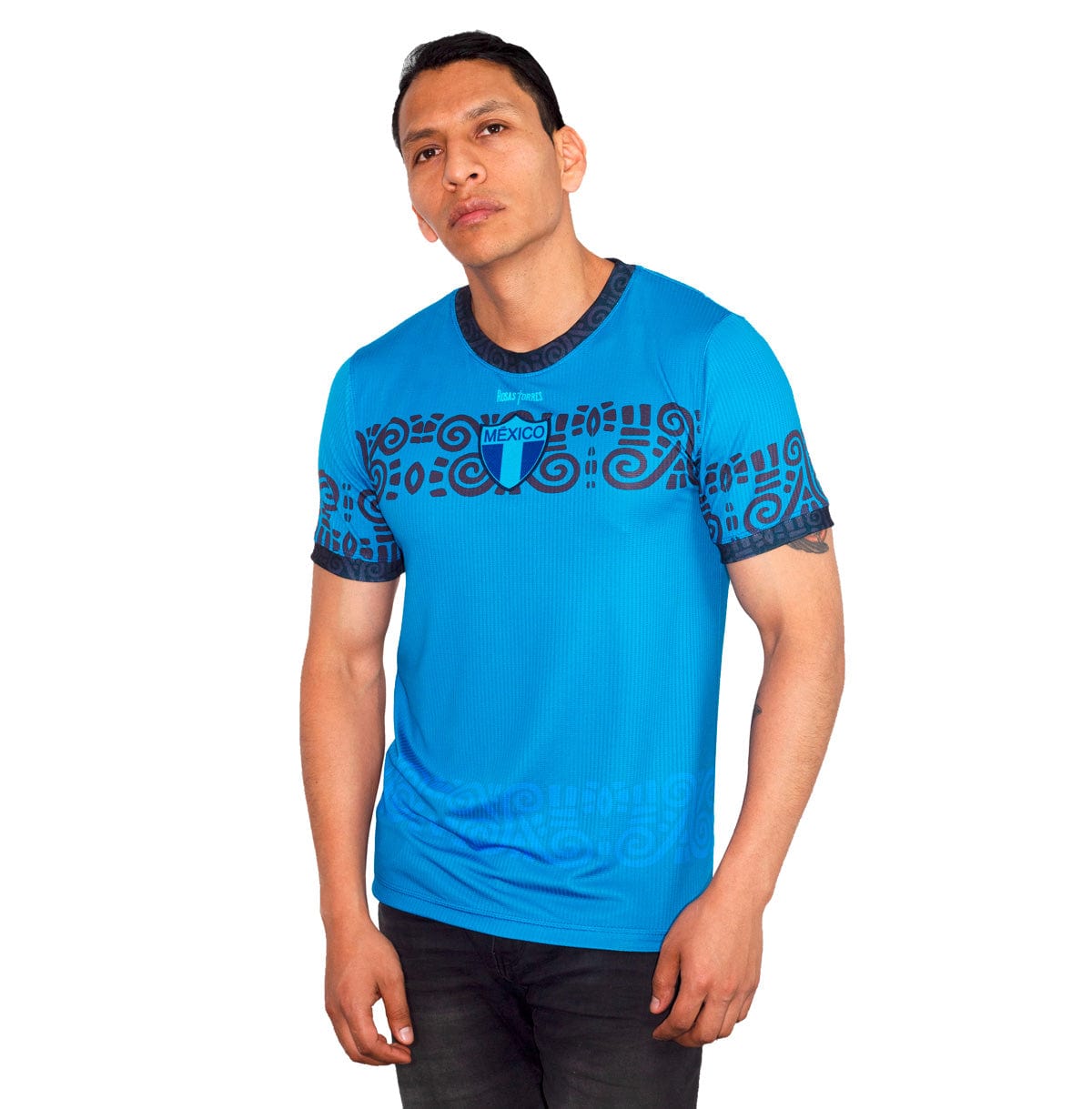 Retroooclothes Jersey Jersey Añil Contemporáneo - Edición Azul Moderno | Jorge Enciso Evolution