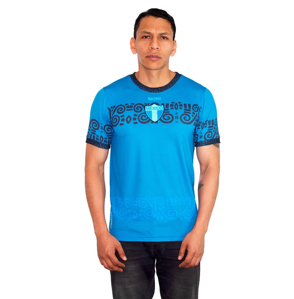 Retroooclothes Jersey Jersey Añil Contemporáneo - Edición Azul Moderno | Jorge Enciso Evolution