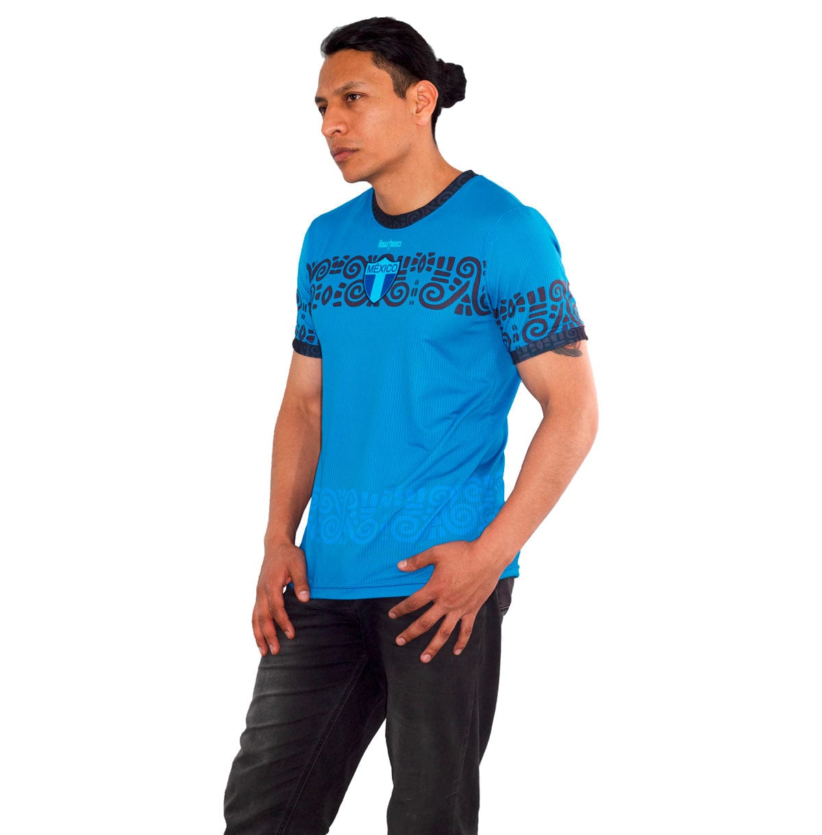 Retroooclothes Jersey Jersey Añil Contemporáneo - Edición Azul Moderno | Jorge Enciso Evolution