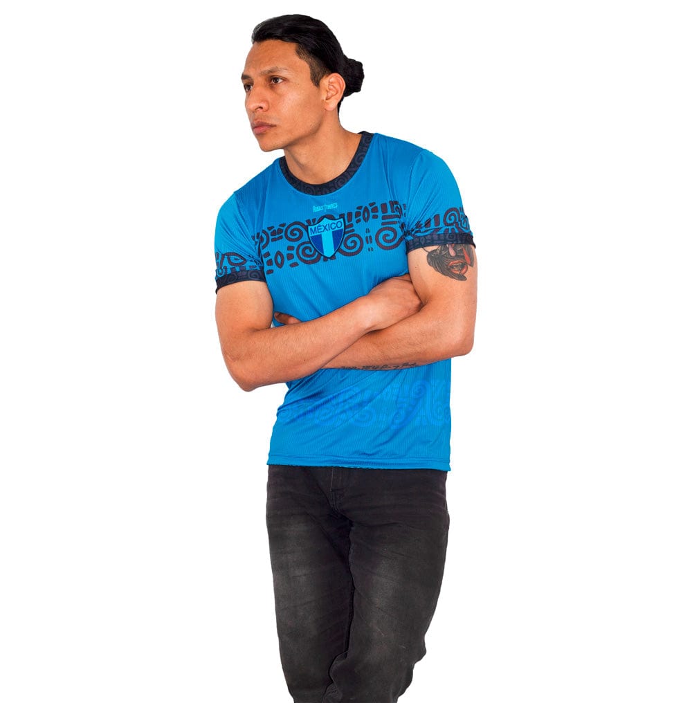 Retroooclothes Jersey Jersey Añil Contemporáneo - Edición Azul Moderno | Jorge Enciso Evolution