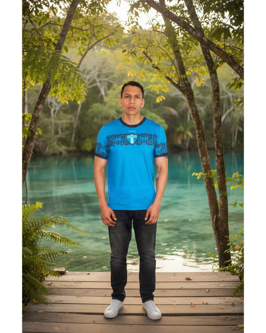 Retroooclothes Jersey Jersey Añil Contemporáneo - Edición Azul Moderno | Jorge Enciso Evolution