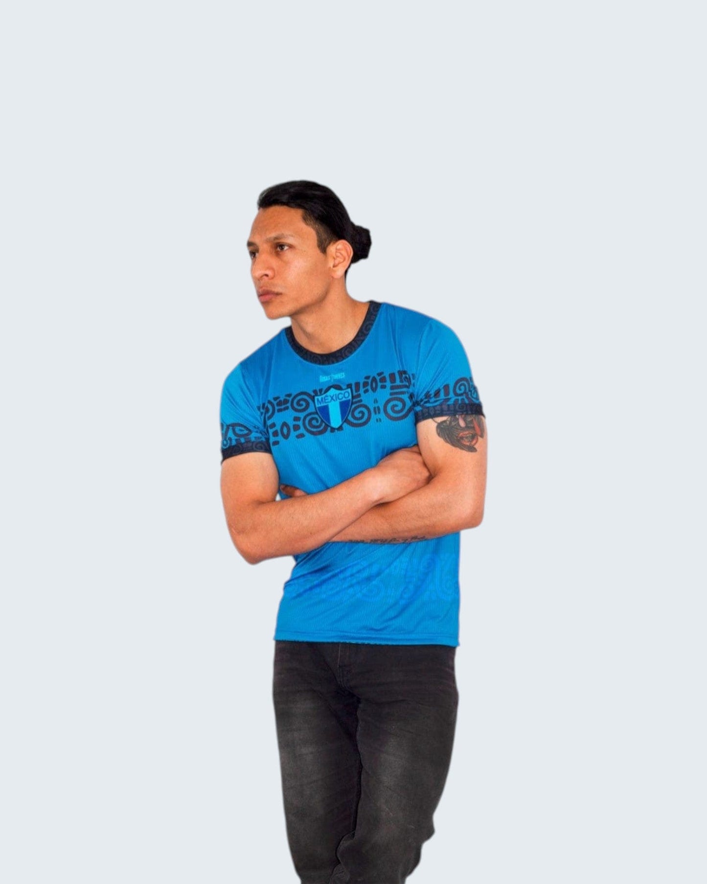 Retroooclothes Jersey Jersey Añil Contemporáneo - Edición Azul Moderno | Jorge Enciso Evolution