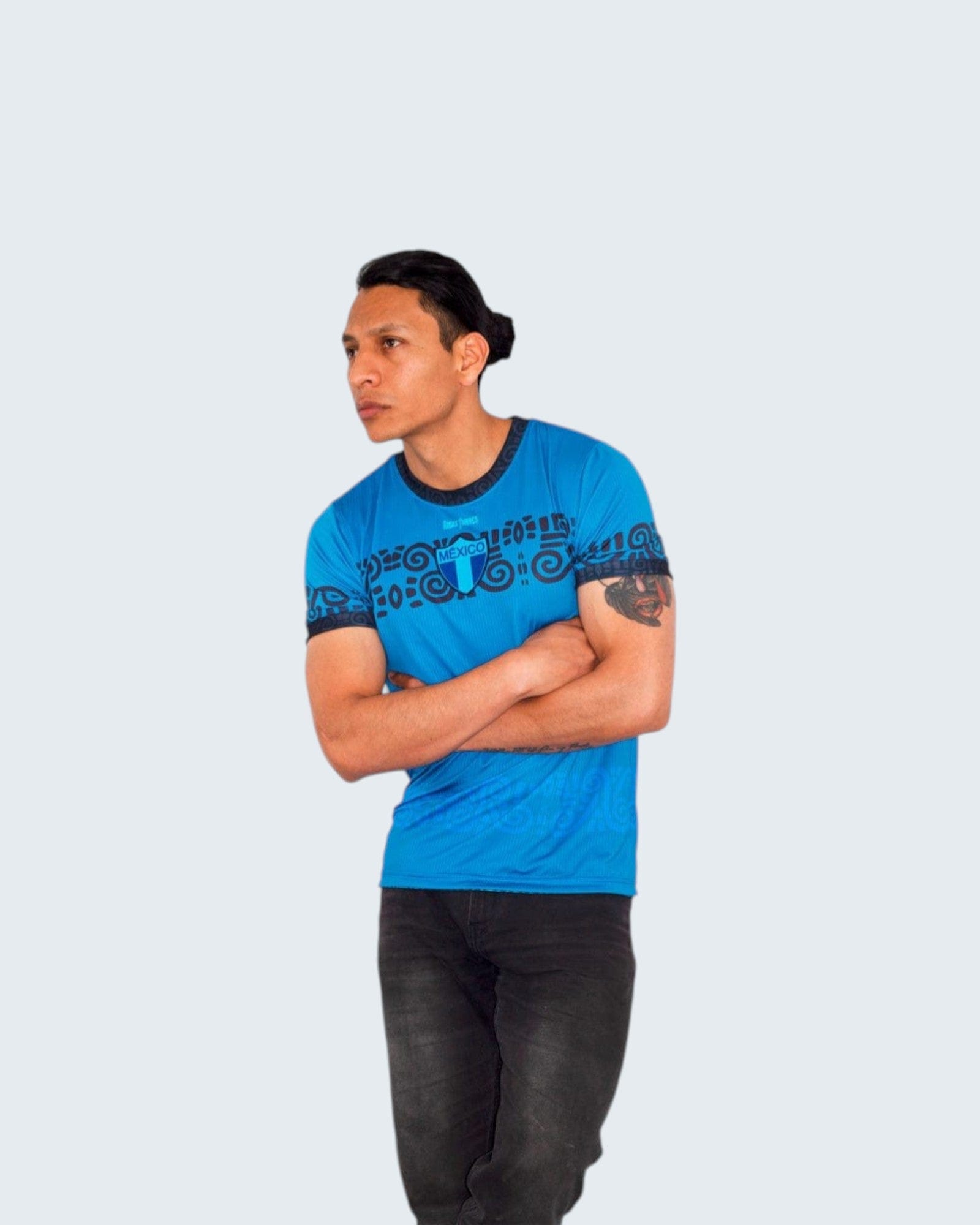 Retroooclothes Jersey Jersey Añil Contemporáneo - Edición Azul Moderno | Jorge Enciso Evolution