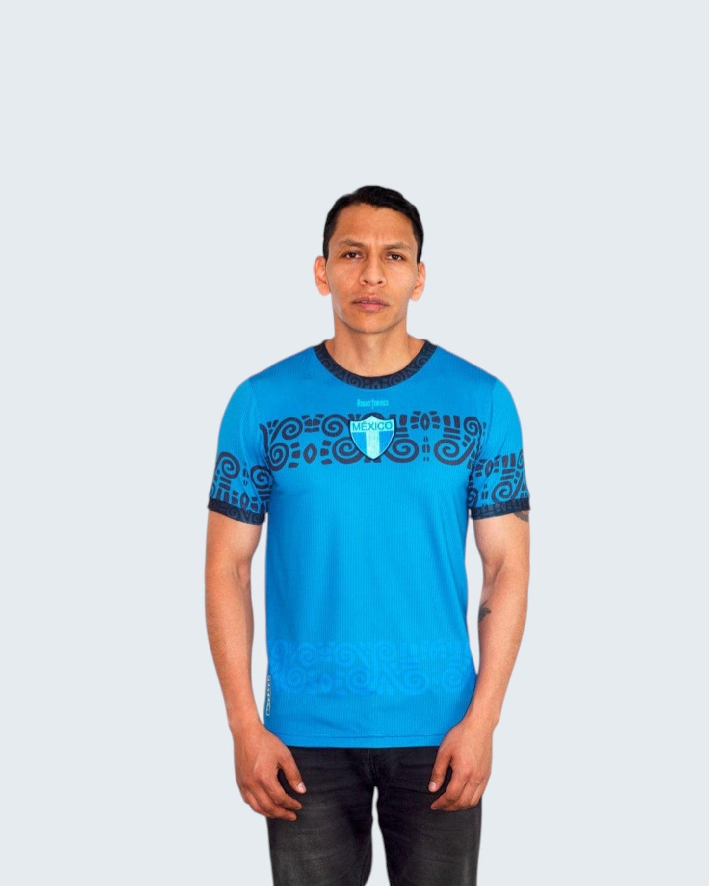 Retroooclothes Jersey Jersey Añil Contemporáneo - Edición Azul Moderno | Jorge Enciso Evolution