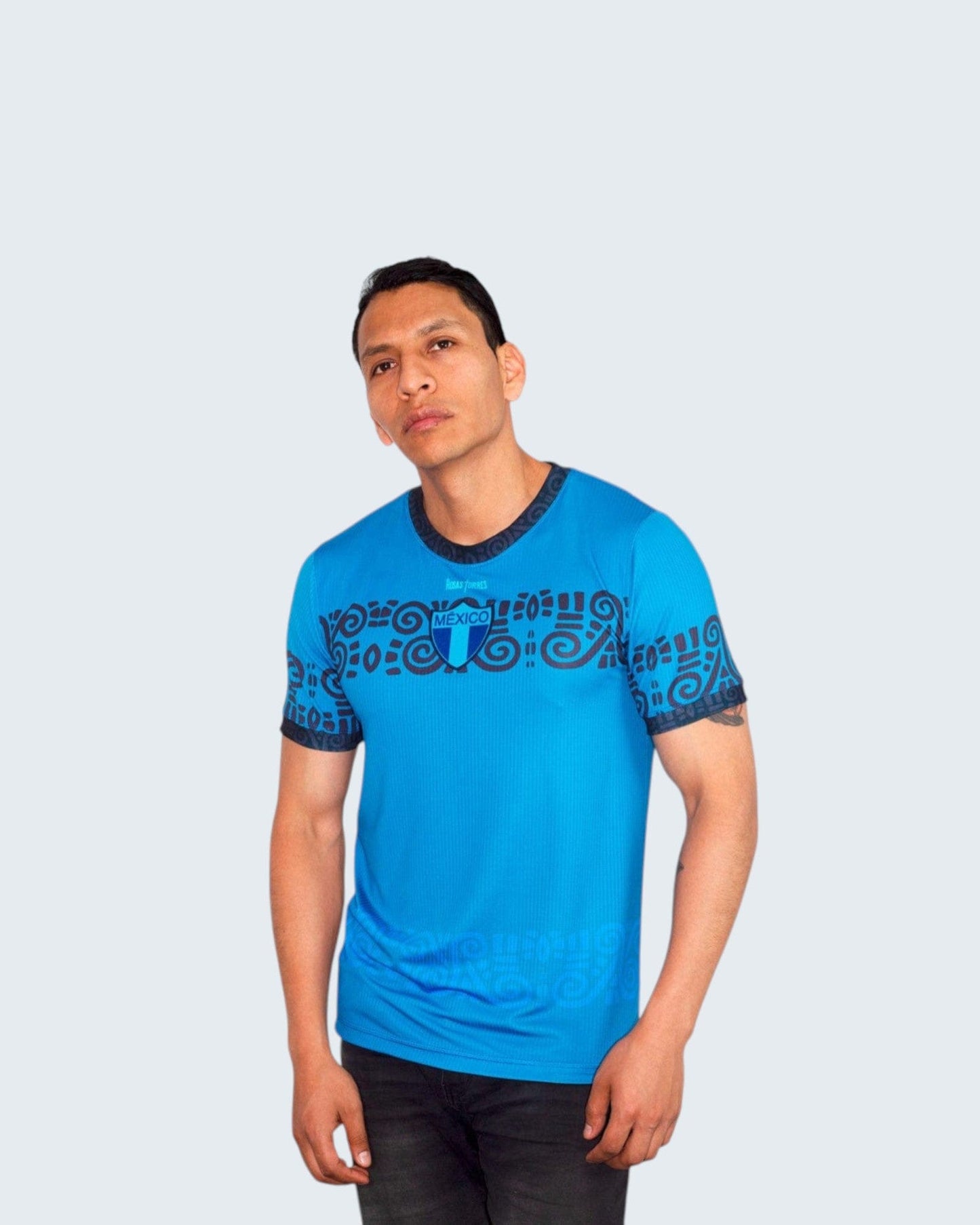 Retroooclothes Jersey Jersey Añil Contemporáneo - Edición Azul Moderno | Jorge Enciso Evolution