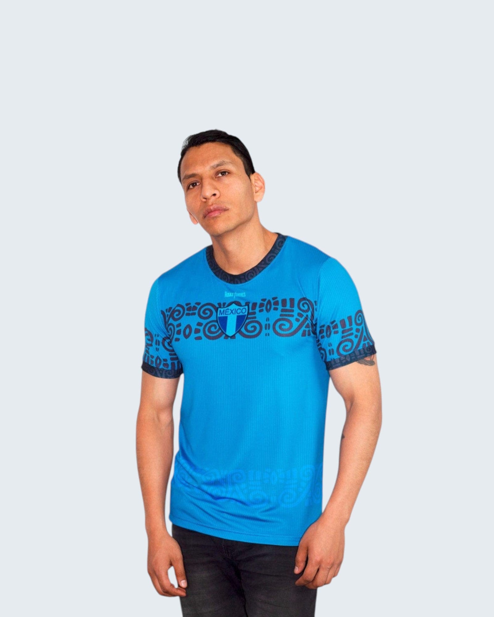 Retroooclothes Jersey Jersey Añil Contemporáneo - Edición Azul Moderno | Jorge Enciso Evolution
