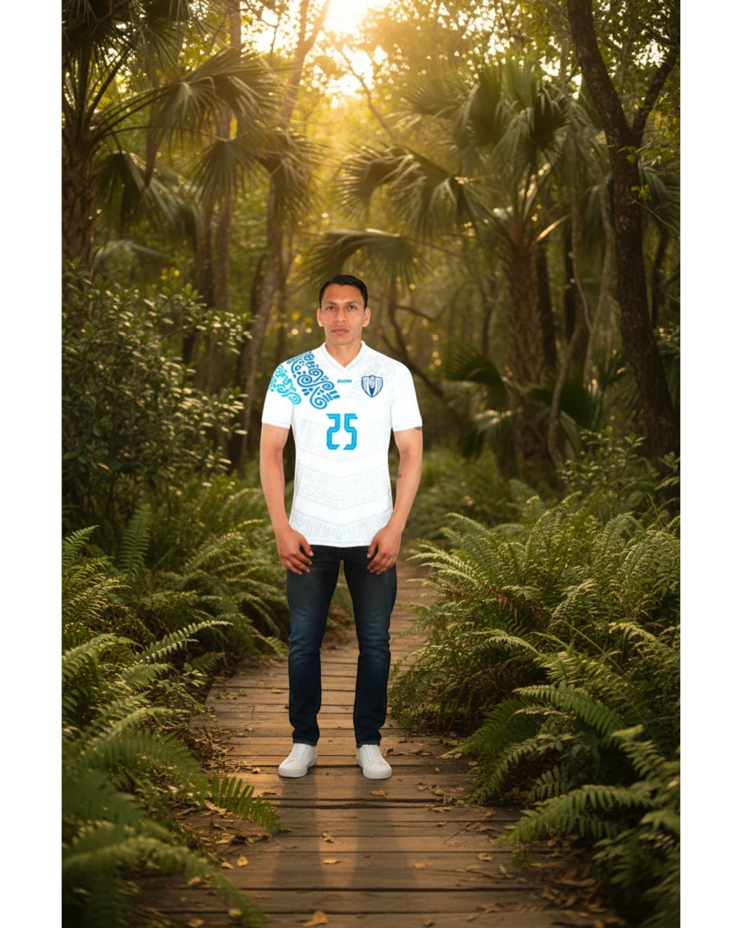 Retroooclothes Jersey Jersey Añil Maya - Edición Jiquilite Ancestral | Jorge Enciso Collection