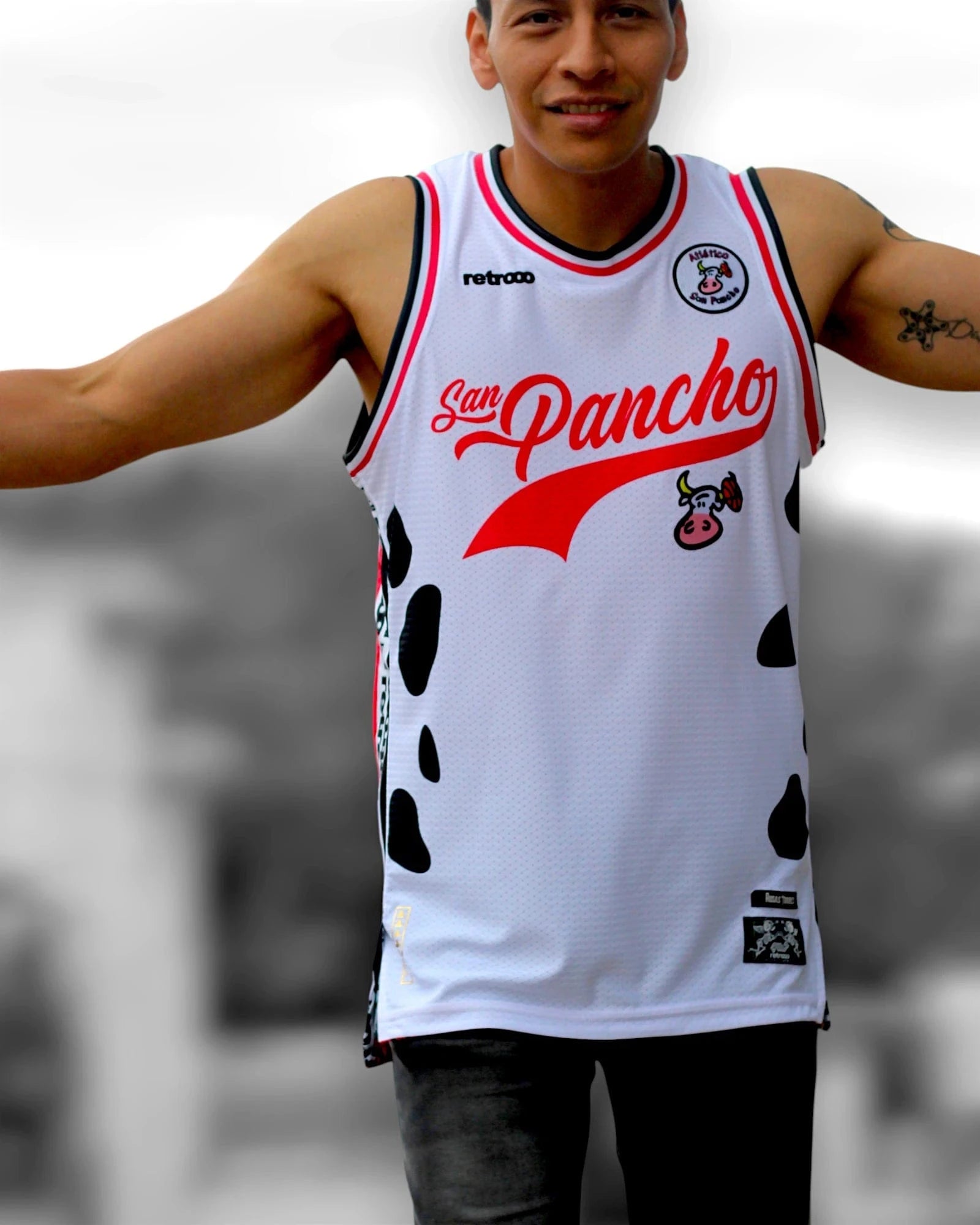 Retroooclothes Jersey Jersey Atlético San Pancho Bkb Sin Mangas – Edición 90’s | Nostalgia, Rebeldía y Orgullo Deportivo