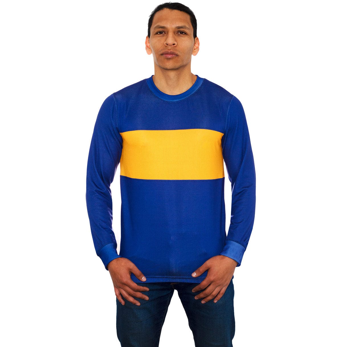 Retroooclothes Jersey Jersey Azul y Oro Clásico - Edición Internacional | Pasión Sin Fronteras
