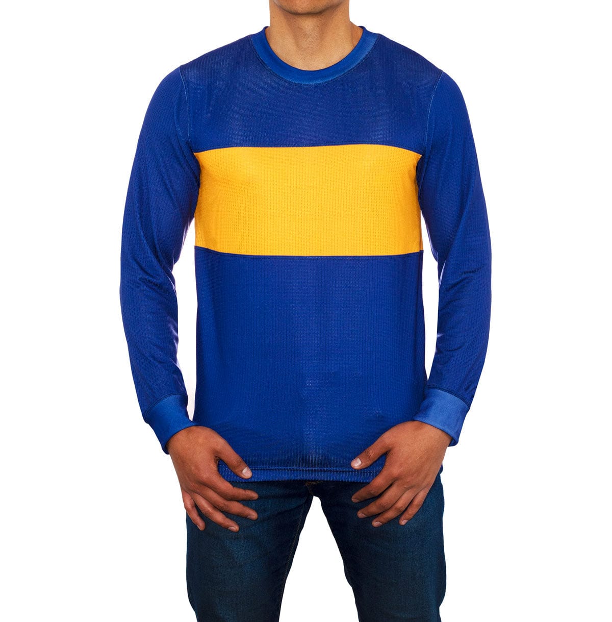 Retroooclothes Jersey Jersey Azul y Oro Clásico - Edición Internacional | Pasión Sin Fronteras