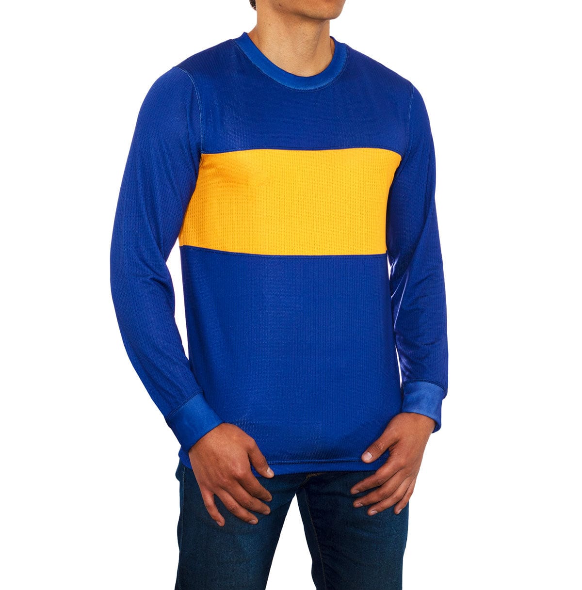 Retroooclothes Jersey Jersey Azul y Oro Clásico - Edición Internacional | Pasión Sin Fronteras