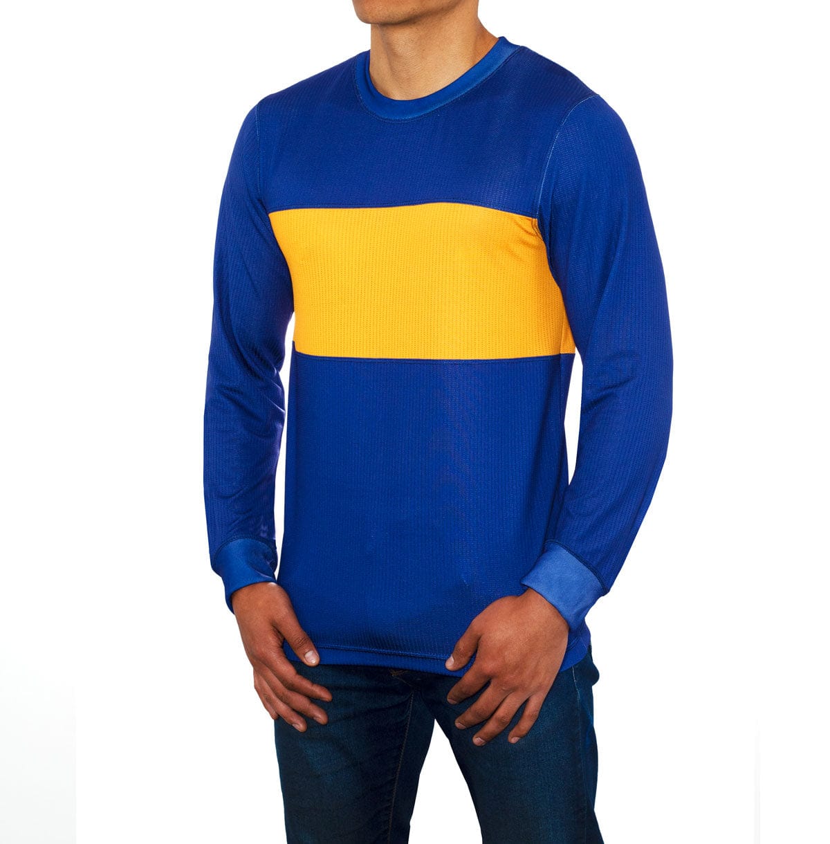 Retroooclothes Jersey Jersey Azul y Oro Clásico - Edición Internacional | Pasión Sin Fronteras