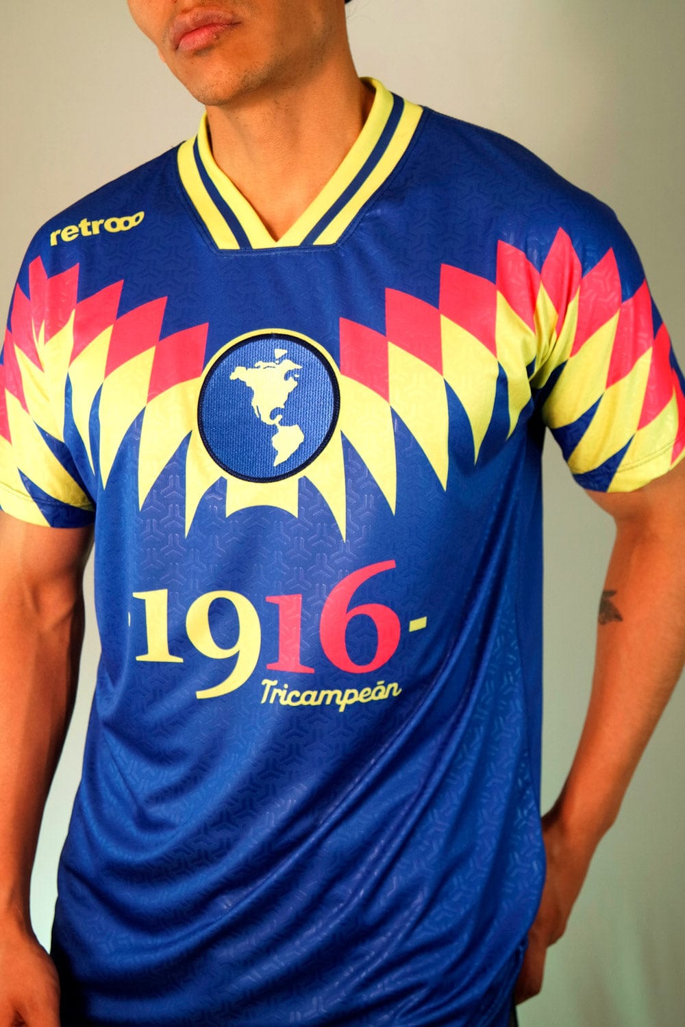 Retroooclothes Jersey Jersey Azulcrema Tricampeón - Edición El Más Grande | Gloria Inmortal