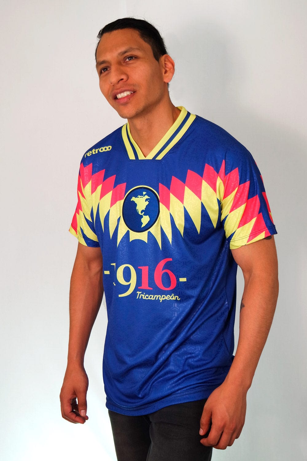 Retroooclothes Jersey Jersey Azulcrema Tricampeón - Edición El Más Grande | Gloria Inmortal