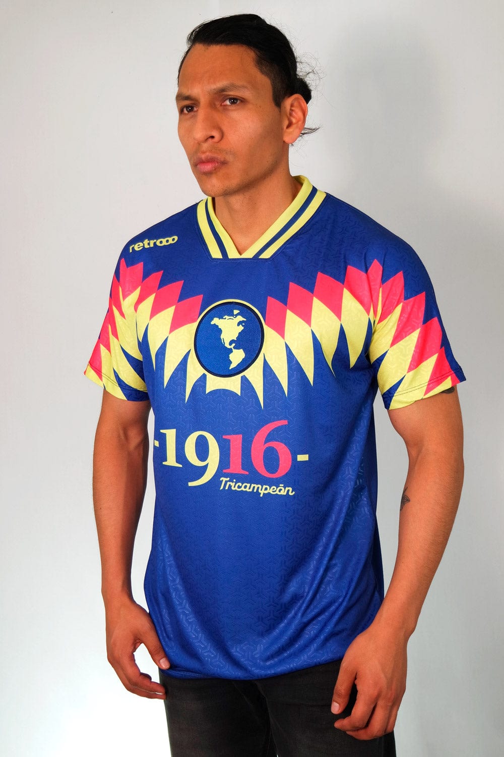 Retroooclothes Jersey Jersey Azulcrema Tricampeón - Edición El Más Grande | Gloria Inmortal