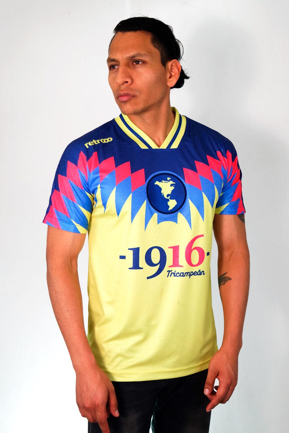 Retroooclothes Jersey Jersey Azulcrema Tricampeón - Edición El Más Grande | Gloria Inmortal