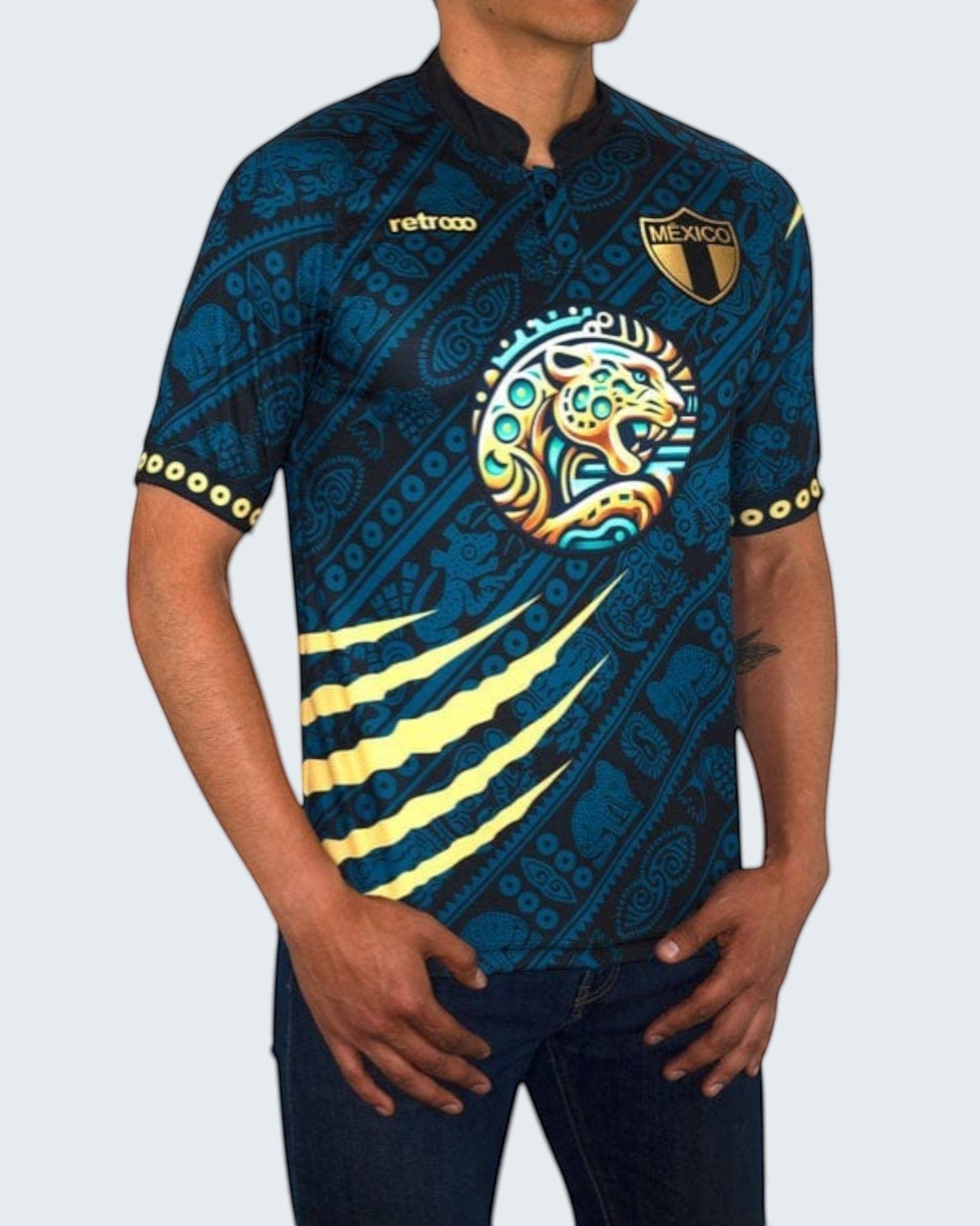Retroooclothes Jersey Jersey Balam Calakmul Retrooo México | Fuerza Jaguar y Legado Maya