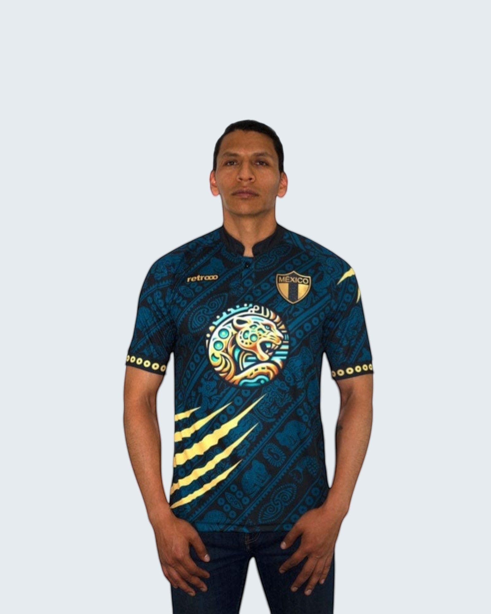 Retroooclothes Jersey Jersey Balam Calakmul Retrooo México | Fuerza Jaguar y Legado Maya
