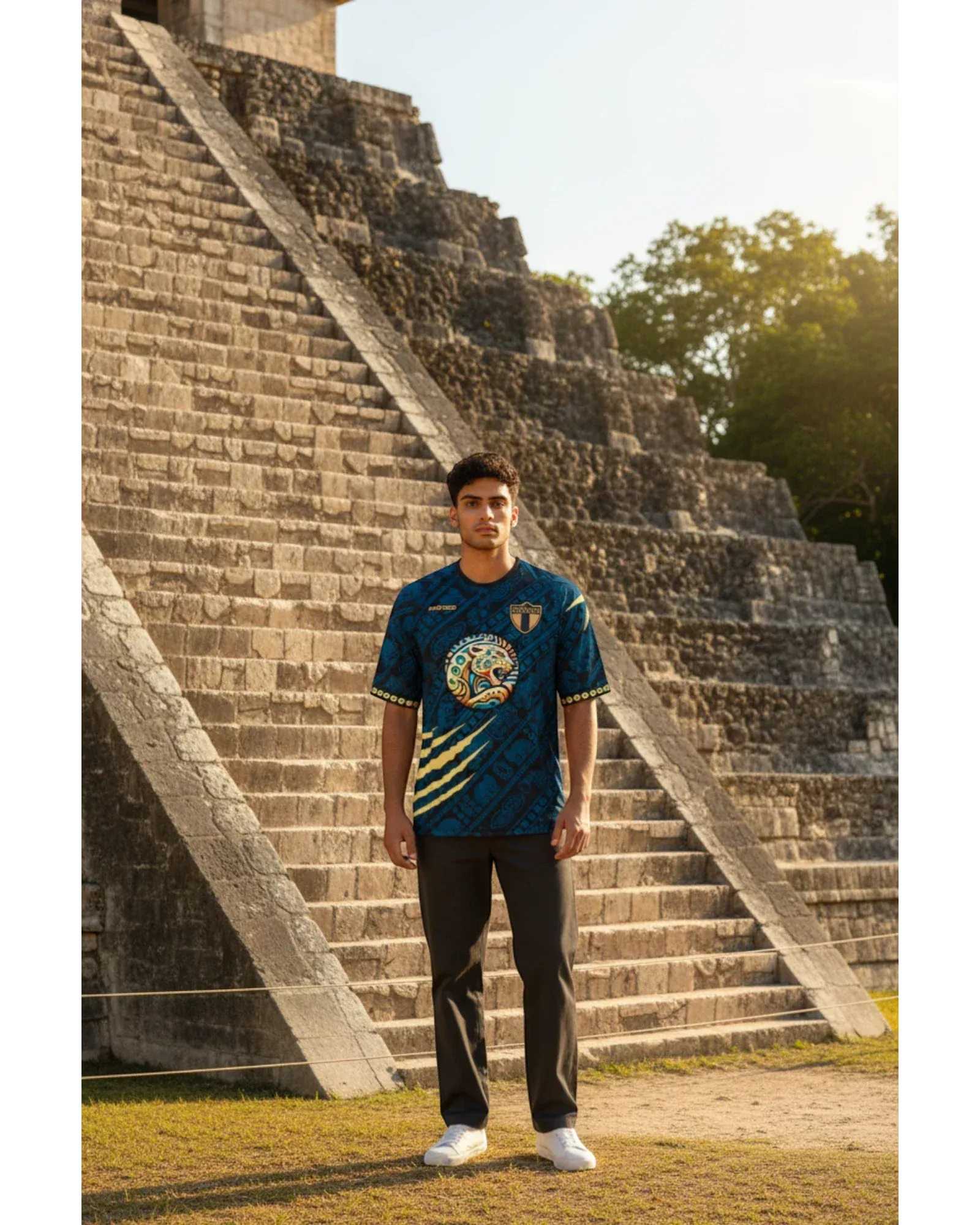 Retroooclothes Jersey Jersey Balam Calakmul Retrooo México | Fuerza Jaguar y Legado Maya